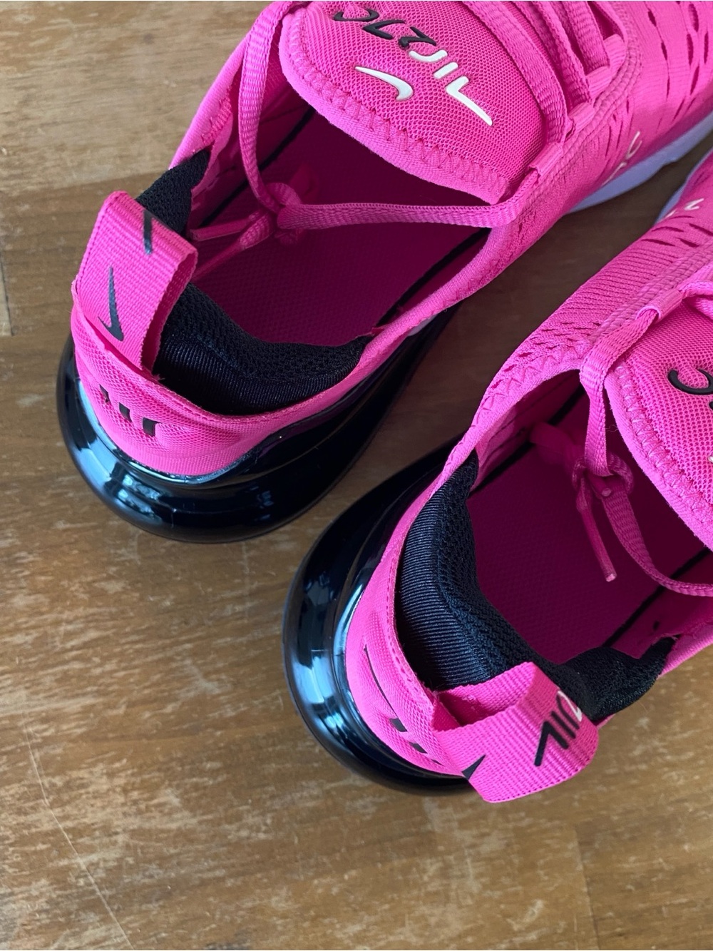 Nike Air Max 270 Laser Fuchsia Pink Black 943345 602 - Size 7Y or Women’s 8.5 - Picture 7 of 11
